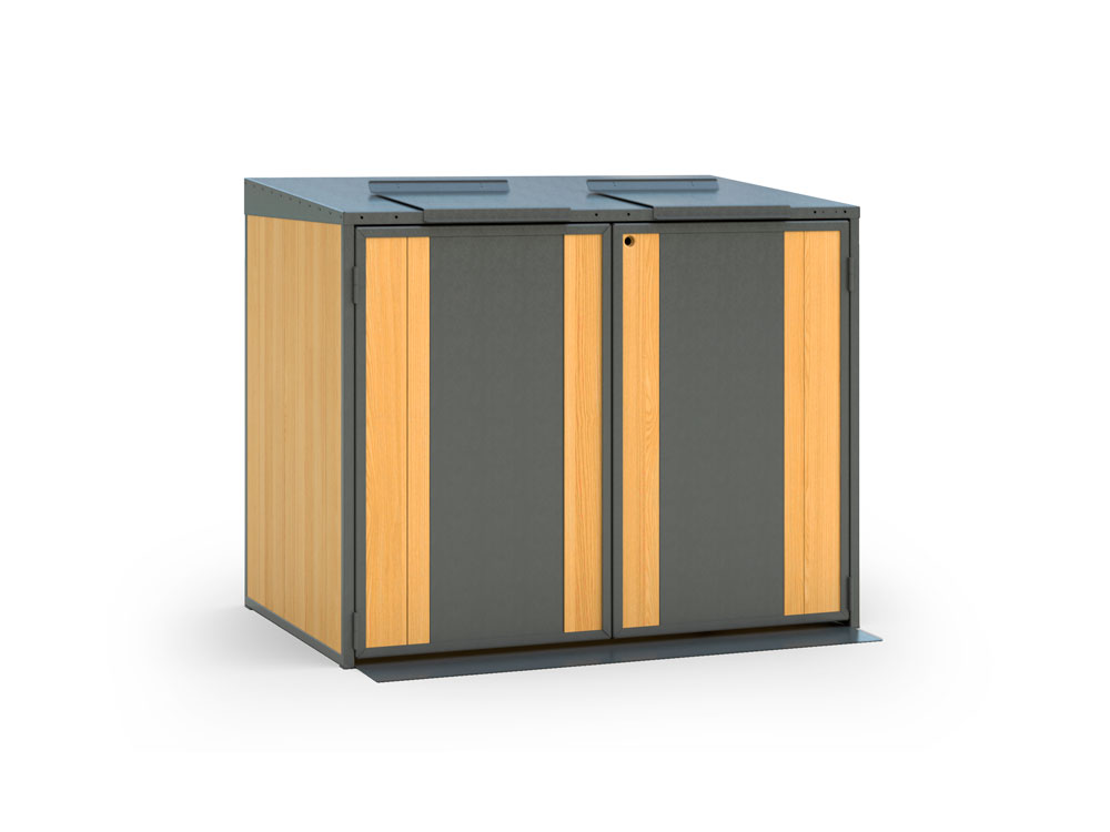 изображение Контейнерный шкаф «Блок композит» для раздельного сбора 