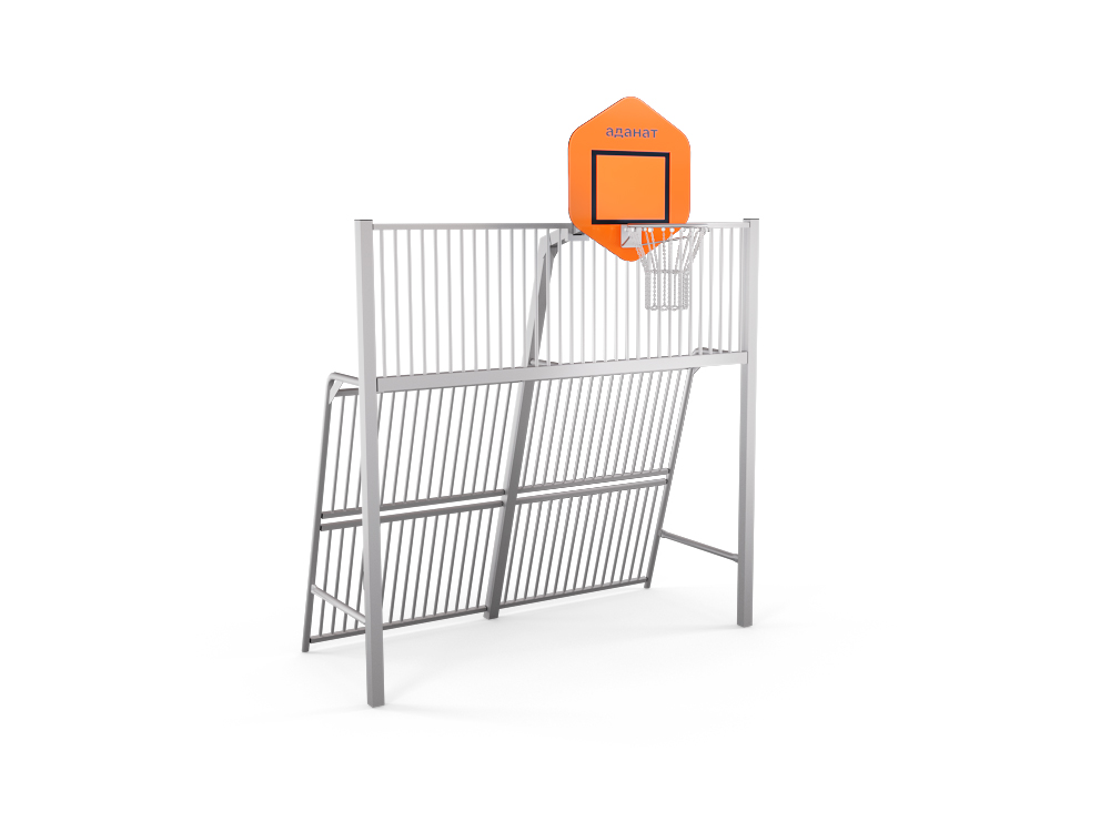 Ворота с баскетбольной стойкой
