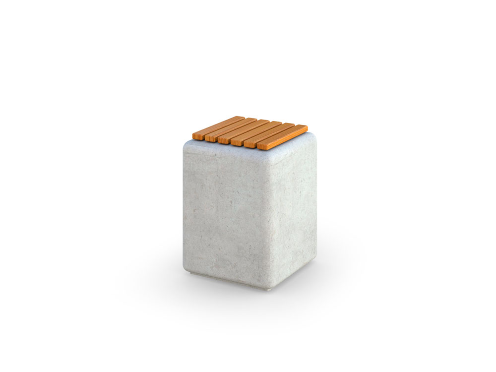 изображение Сиденье бетонное «Лотос» с настилом