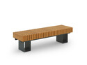 Скамейка «Дуга прямая» без спинки L2000