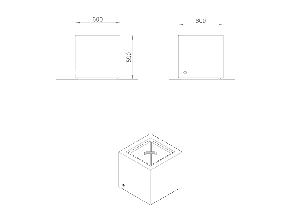 Урна «Квадро 600»