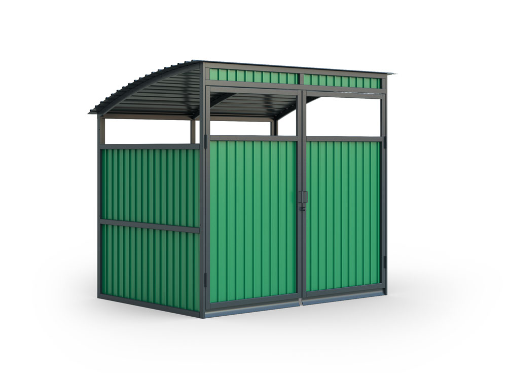 Купить Контейнерная площадка «Стандарт» на 2 контейнера | Контейнерные ...